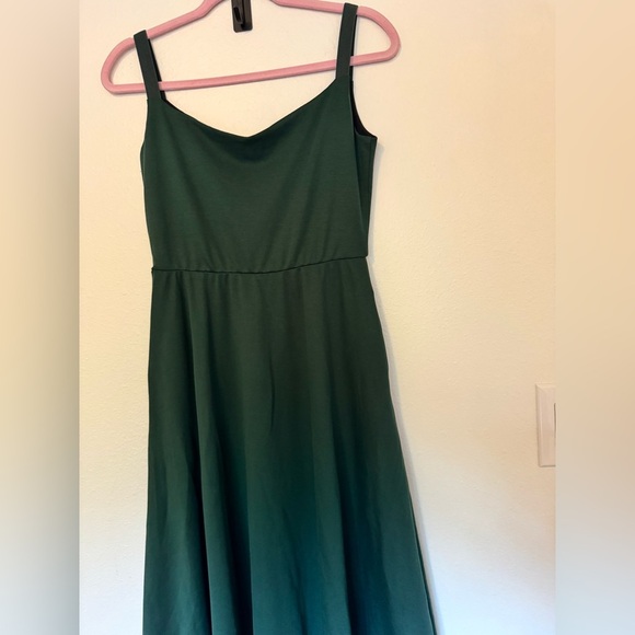 NEW Cobalt Street Sleeveless Midi Dress A Line Emerald Green Swing Medium NWOT - Picture 9 of 12